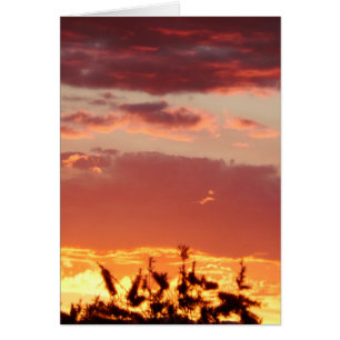 Canberra, Australiens solnedgång. Hälsningskort