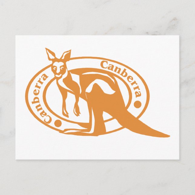 Canberra Frimärke Vykort (Framsida)