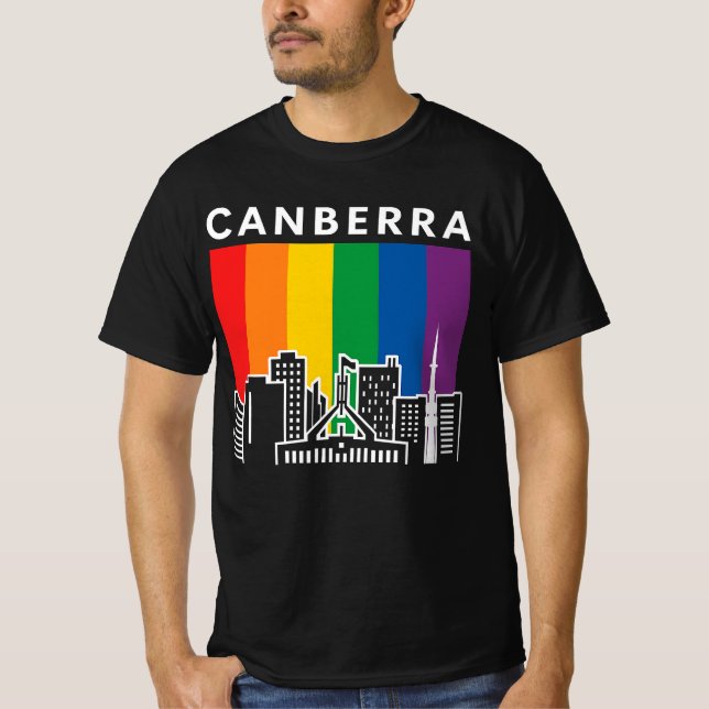 Canberra HBT-flagg Pride | Australian Capital  T Shirt (Framsida)