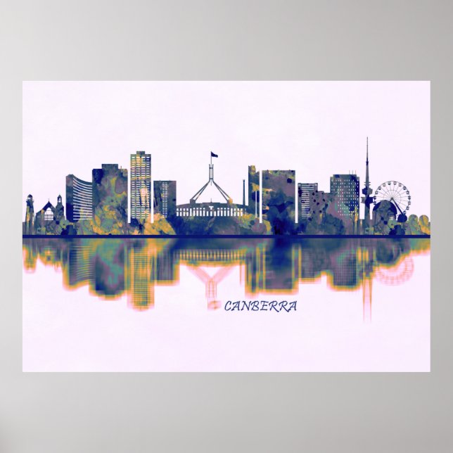 Canberra Skyline Poster (Framsidan)
