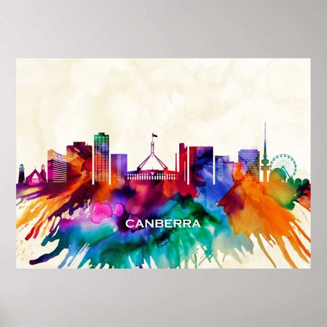 Canberra Skyline Poster (Framsidan)