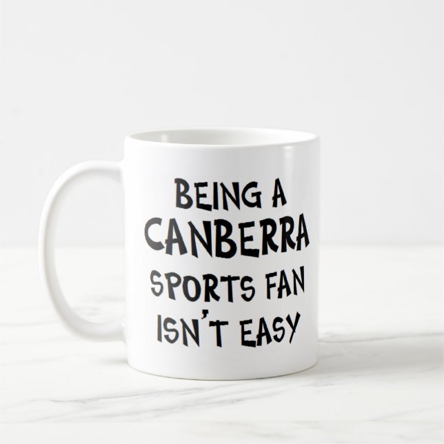 canberra sports fan, being kaffemugg (Vänster)