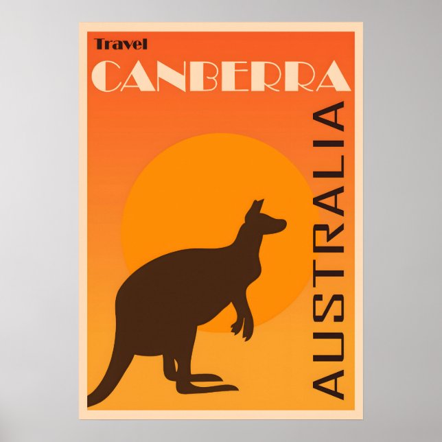 Canberra vintage affisch (Framsidan)