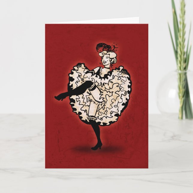 Cancan Dancer Kort (Framsida)