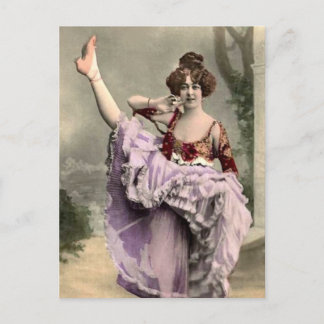 Cancan Dancer Vykort