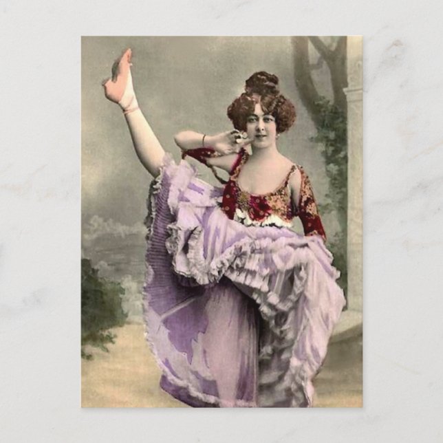 Cancan Dancer Vykort (Framsida)