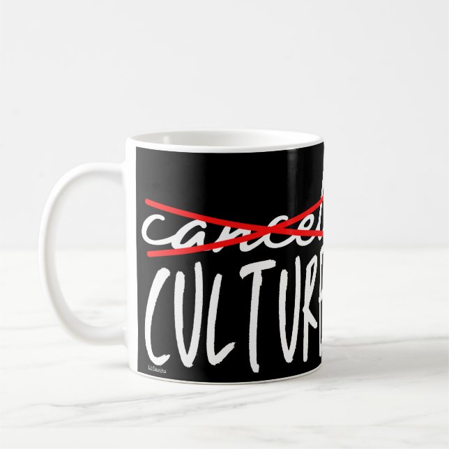 CANCEL CANCEL CULTURE Lustigt sarkastiskt Kaffemugg (Vänster)
