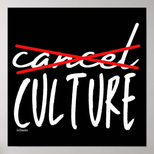 CANCEL CANCEL CULTURE Lustigt sarkastiskt Poster (Framsidan)