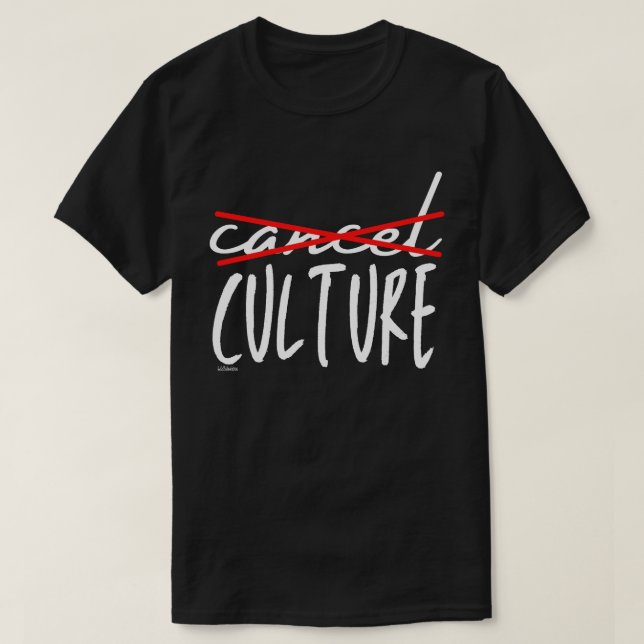 CANCEL CANCEL CULTURE Lustigt sarkastiskt T Shirt (Design framsida)