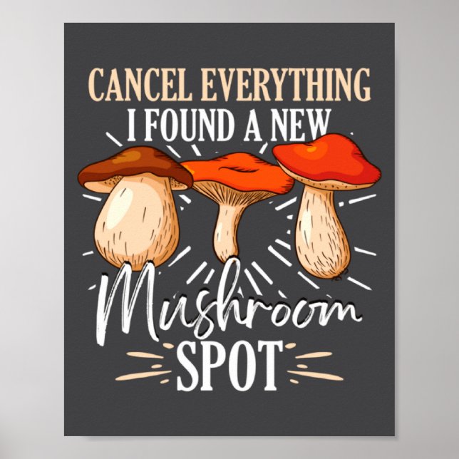 Cancel Everything I Found A New Mushroom St Fora  Poster (Framsidan)
