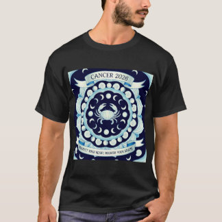 Cancer 2026 Zodiak Mandala | Månen & Vattentecken T Shirt