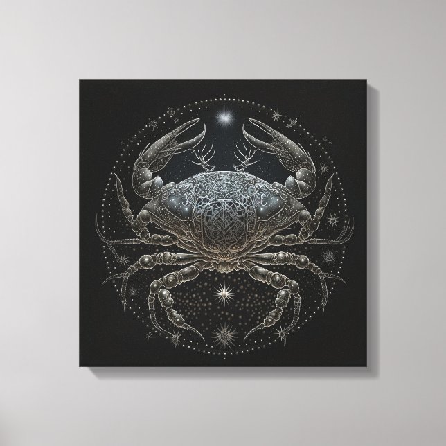 Cancer - 21 juni-22 juli Kanvastryck (Framsida)