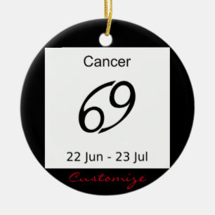 Cancer 69 Zodiac Sign Thunder_Cove Julgransprydnad Keramik