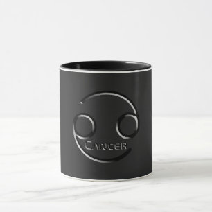 CANCER, Abstrakt utformning av Zodiac-signalen. Mugg