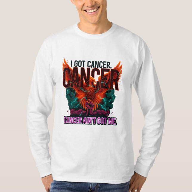 Cancer Ain’t Got Me" Phoenix Strength Tee (Framsida)
