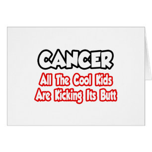 Cancer...alla Coolor som barn håller på att få sin Hälsningskort