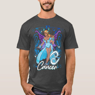 Cancer Anime Birthday Fairy Älvors Cancer Black G T Shirt