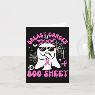 Cancer är Boo Lakan Breast Cancer Warrior Hallowee Kort