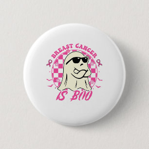 Cancer är Boo Lakan Halloween Breast Cancer Awaren Knapp