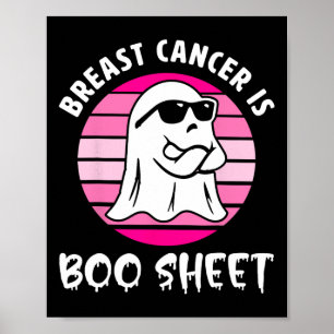 Cancer är Boo Lakan Halloween Breast Cancer Awaren Poster