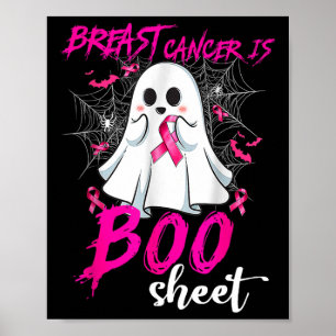 Cancer är Boo Lakan Halloween Breast Cancer Awaren Poster
