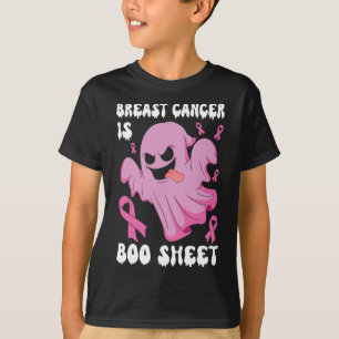 Cancer är Boo Lakan Halloween Breast Cancer Awaren T Shirt