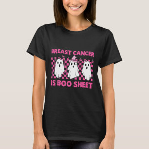 Cancer är Boo Lakan Halloween Rosa Cancer Awarenes T Shirt