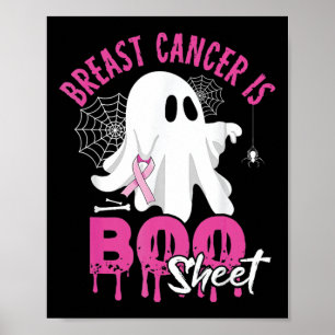 Cancer är Boo Lakan-taloky Halloween-bröstcancer Poster