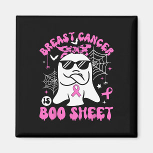 Cancer är Boo Sheet Bröstcancer Krigare Halloween Magnet