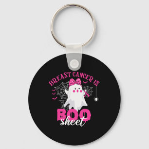 Cancer är Boo Sheet Bröstcancer Krigare Halloween Nyckelring