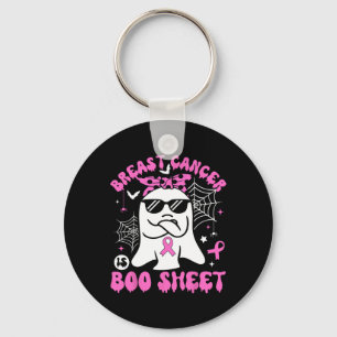 Cancer är Boo Sheet Bröstcancer Krigare Halloween Nyckelring