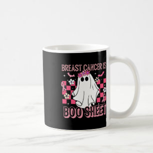 Cancer är Boo Sheet Halloween Bröstcancer Medveten Kaffemugg