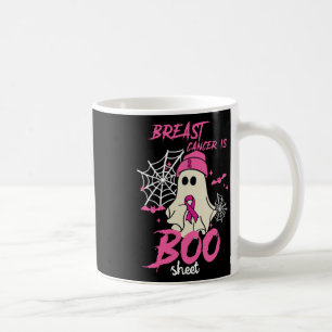 Cancer är Boo Sheet Halloween Bröstcancer Medveten Kaffemugg