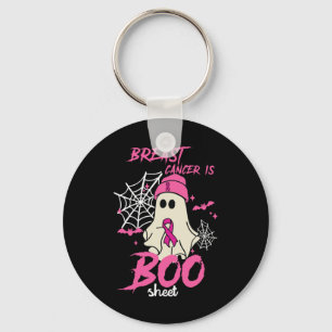 Cancer är Boo Sheet Halloween Bröstcancer Medveten Nyckelring
