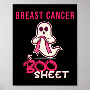 Cancer är Boo Sheet medvetenhetsmånad Poster