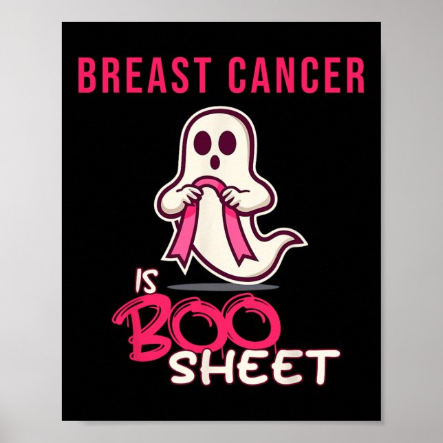 Cancer är Boo Sheet medvetenhetsmånad  Poster (Framsidan)