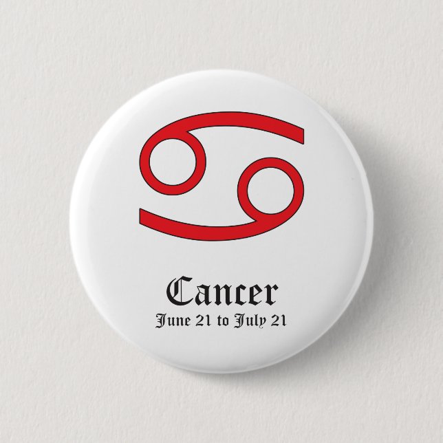 CANCER ASTROLOGIC SIGN, SYMBOL ZODIAC KNAPP (Framsida)