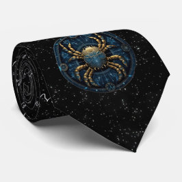 Cancer Astrology Zodiac Neck Tie Slips