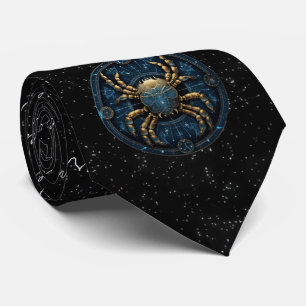 Cancer Astrology Zodiac Neck Tie Slips