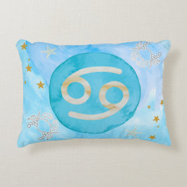 Cancer Astrology Zodiac Sign Traits accent Pillow Prydnadskudde