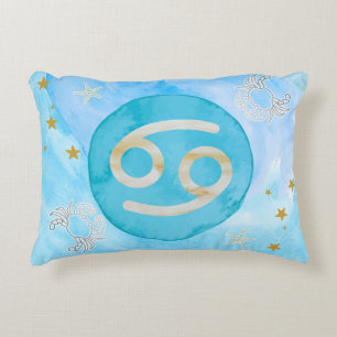 Cancer Astrology Zodiac Sign Traits accent Pillow Prydnadskudde