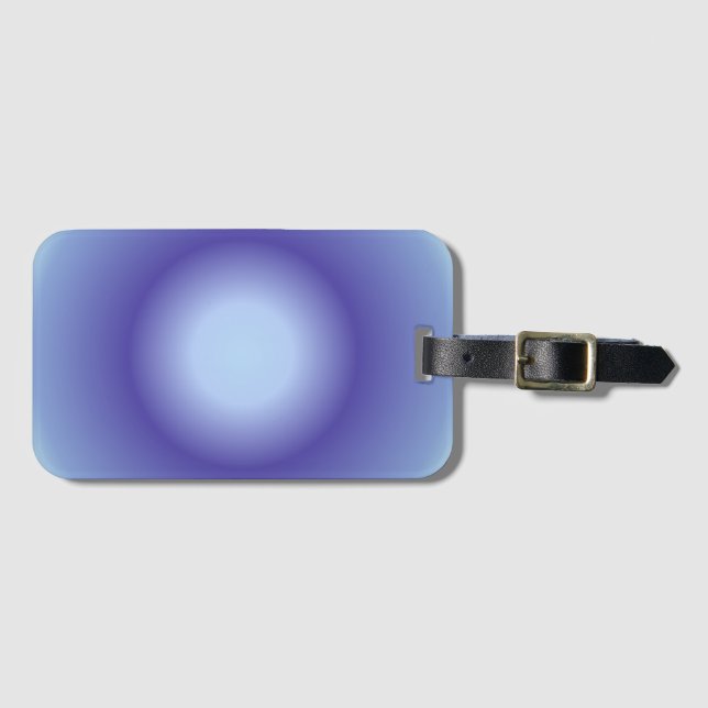 Cancer Aura, Cancer Zodiac, Blue Aura Gradient Bagagebricka (Framsida horisontal)