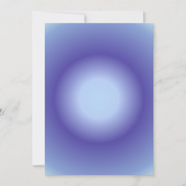 Cancer Aura, Cancer Zodiac, Blue Aura Gradient Julkort (Framsida)