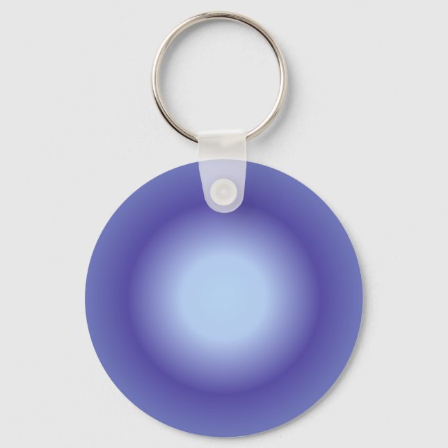 Cancer Aura, Cancer Zodiac, Blue Aura Gradient Nyckelring (Framsida)