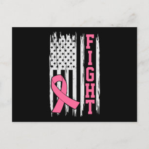 Cancer Awareness American Flagga Vykort