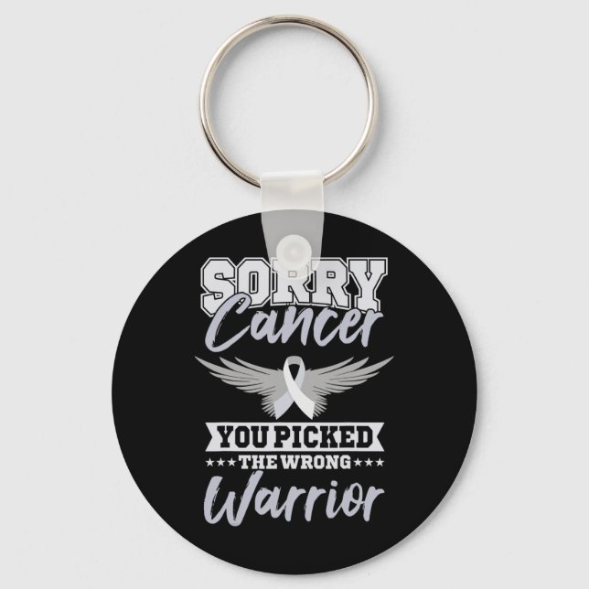 Cancer Awareness - Beklagar att du valde fel Nyckelring (Framsida)