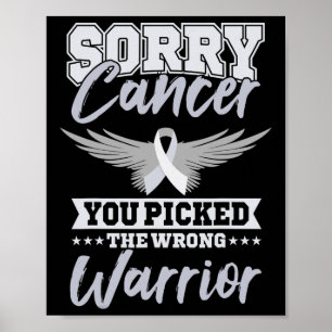 Cancer Awareness - Beklagar att du valde fel Poster