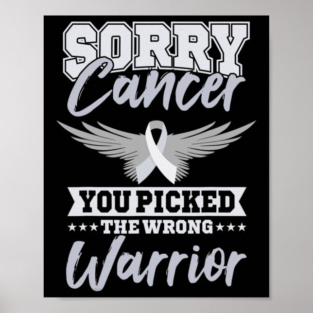 Cancer Awareness - Beklagar att du valde fel Poster (Framsidan)
