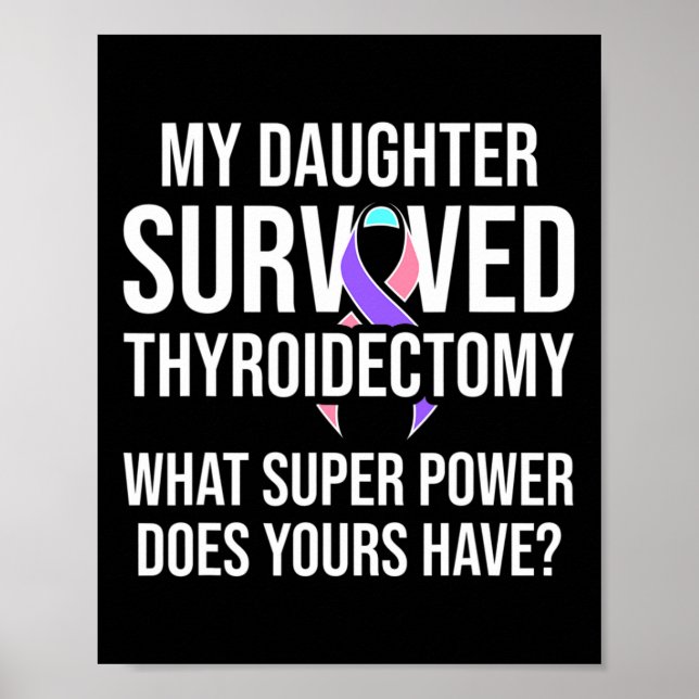 Cancer Awareness DaughWarrior Survivor Poster (Framsidan)