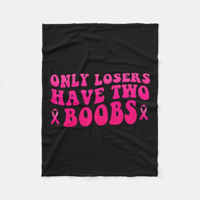 Cancer Awareness Funny Mastectomy Fleecefilt (Framsidan)